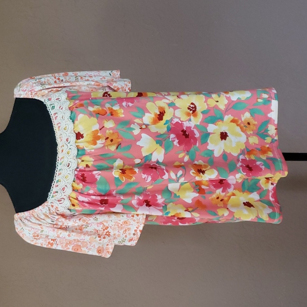 Haptics by Holly Harper Floral Off the Shoulder Blouse M
